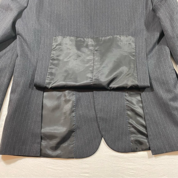 Kenneth Cole Reaction Pinstripe Suit 2 piece suit Straight leg pants sz … - Picture 12 of 16
